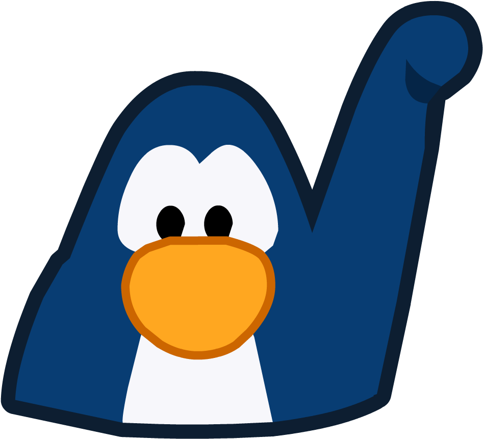 Blue Penguin Cartoon Emoji.png PNG