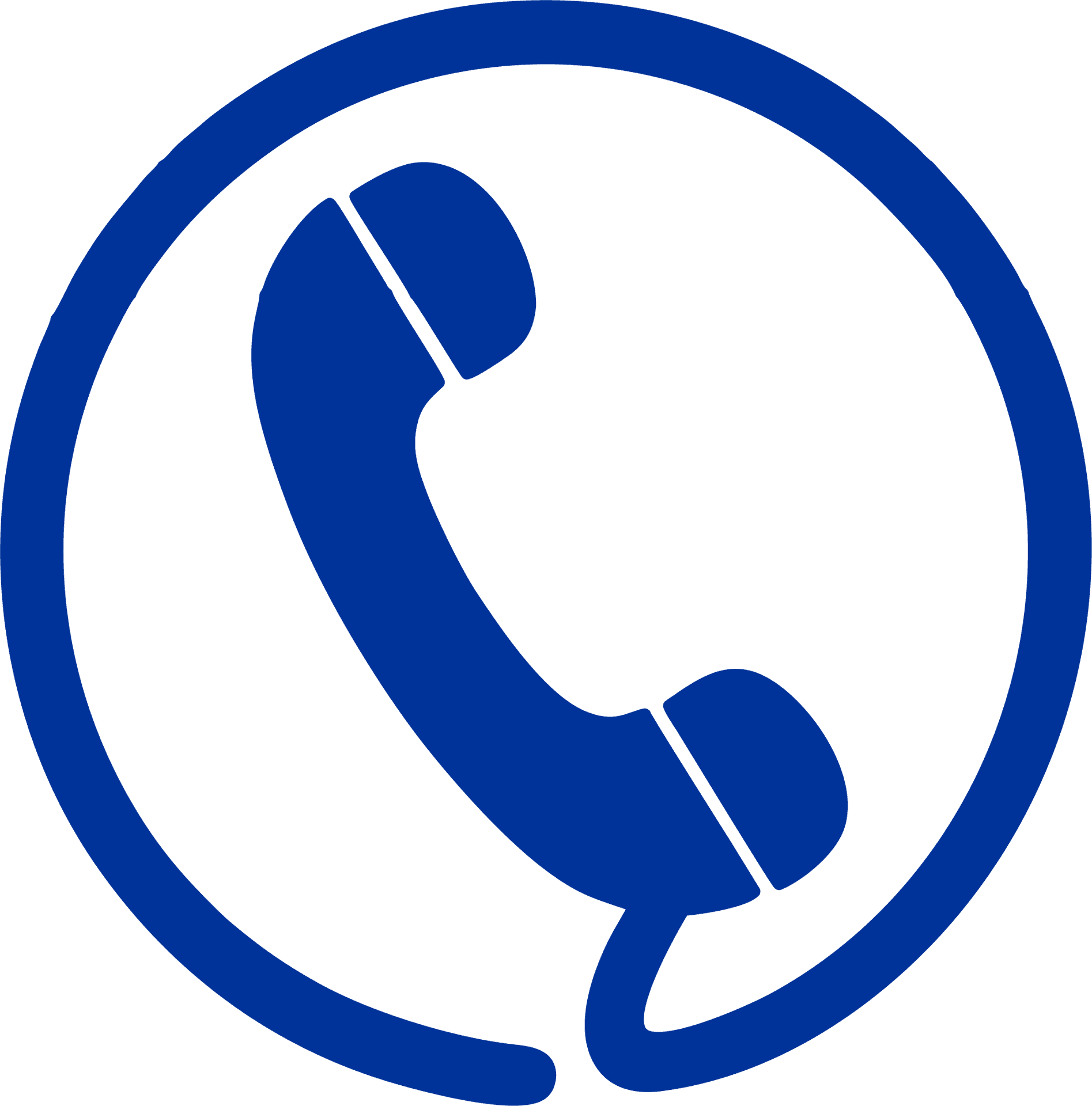 Blue Phone Icon PNG