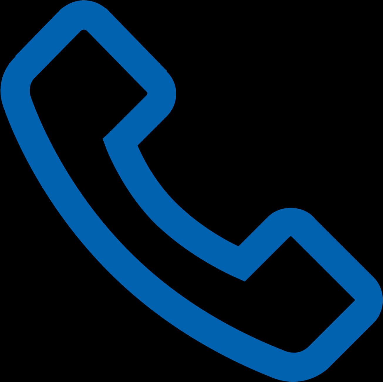 Blue Phone Icon Graphic PNG