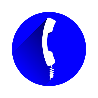Blue Phone Icon PNG