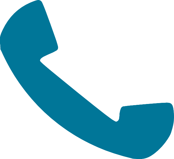 Blue Phone Receiver Clipart PNG