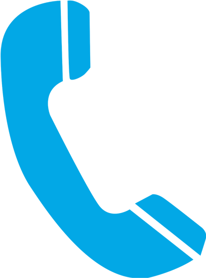 Blue Phone Receiver Icon PNG
