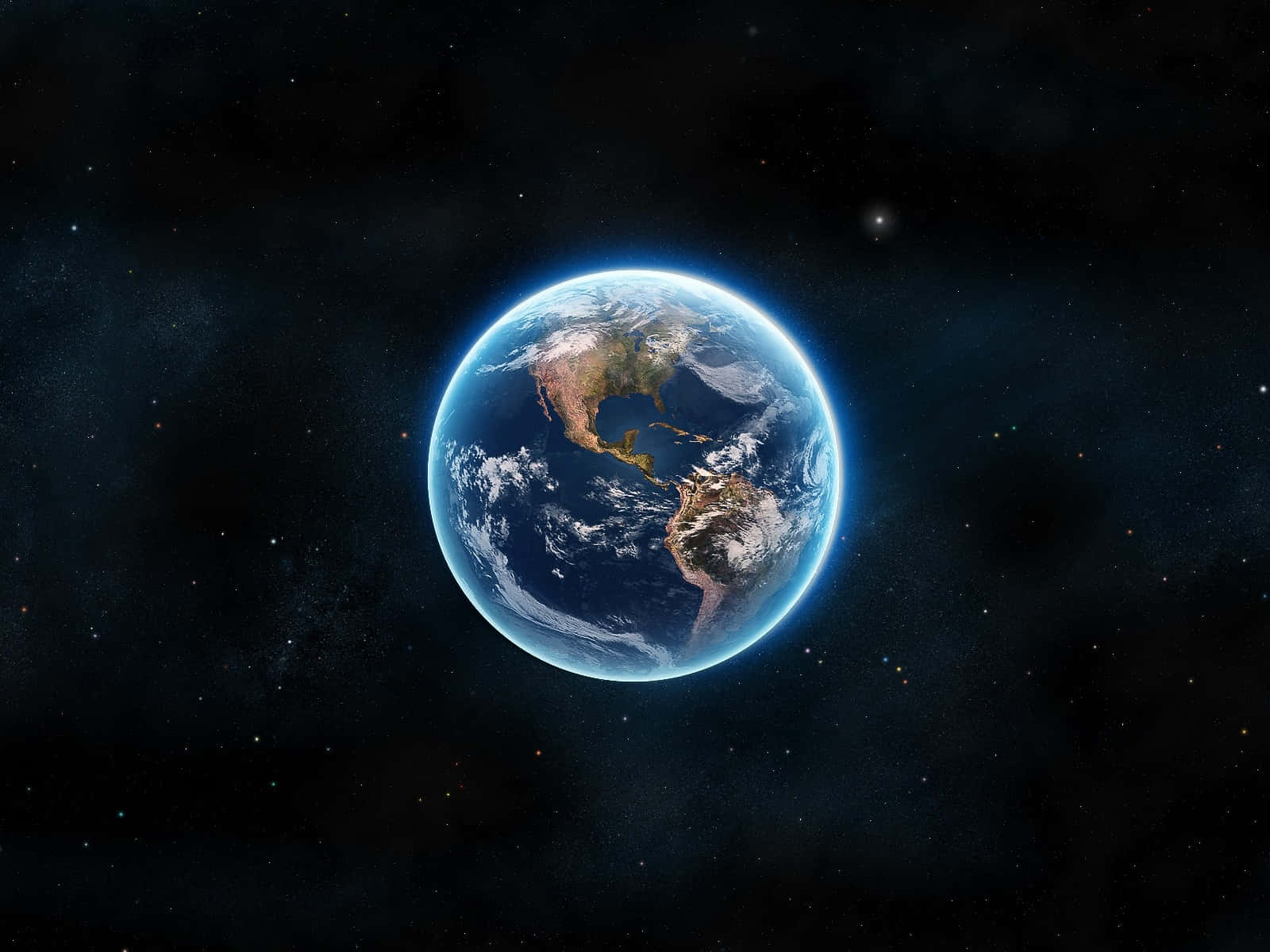 A breathtaking view of our blue planet. Wallpaper