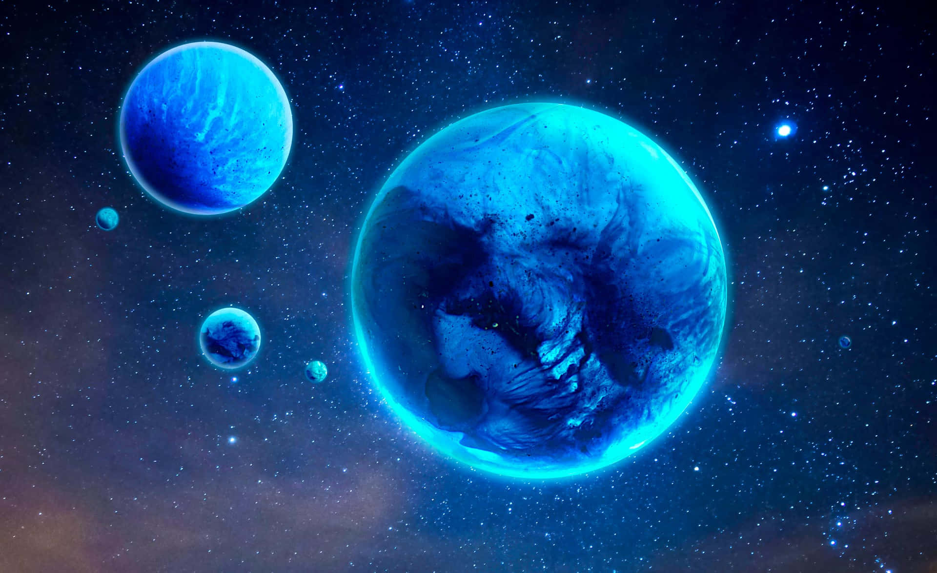 Our dynamic blue planet - the beauty of Earth Wallpaper