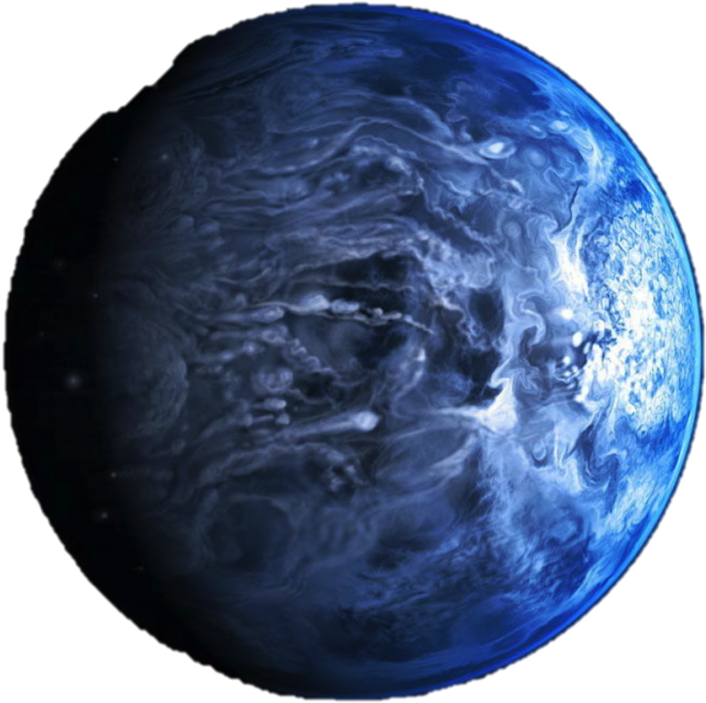 Blue Planet Atmospheric Clouds PNG