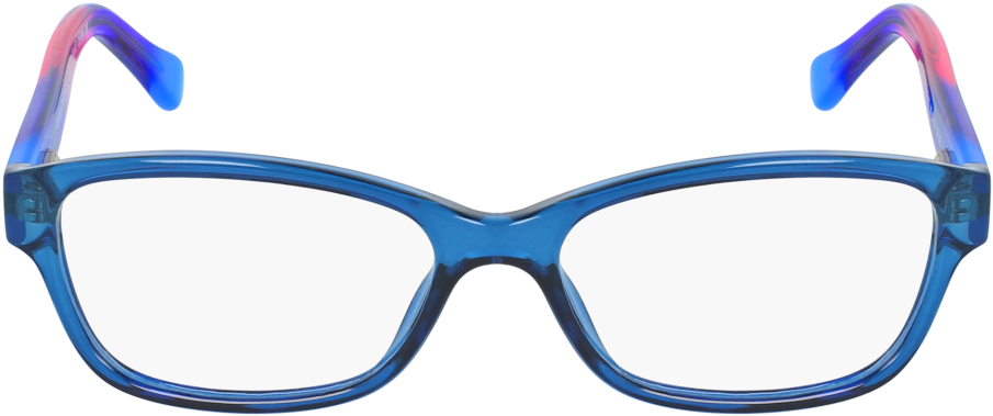 Blue Plastic Eyeglasses Transparent Background PNG