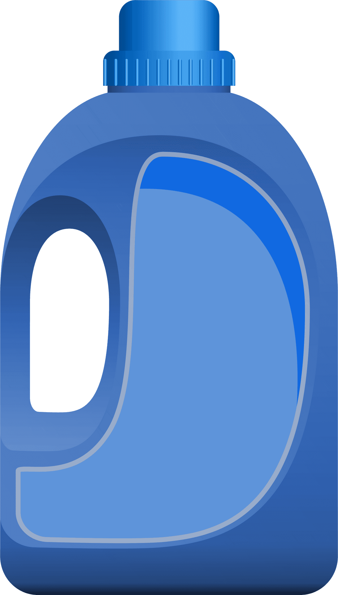 Blue Plastic Jerrycan Vector Illustration PNG