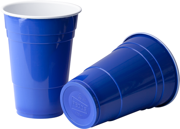 Blue Plastic Party Cups PNG