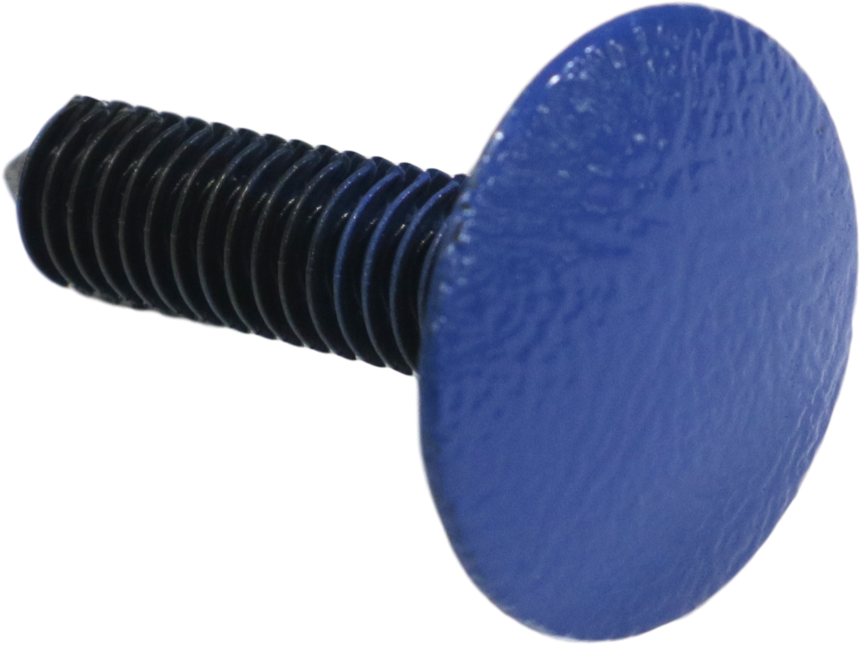 Blue Plastic Pushpin Closeup PNG