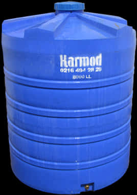 Blue Plastic Water Tank8000 L PNG