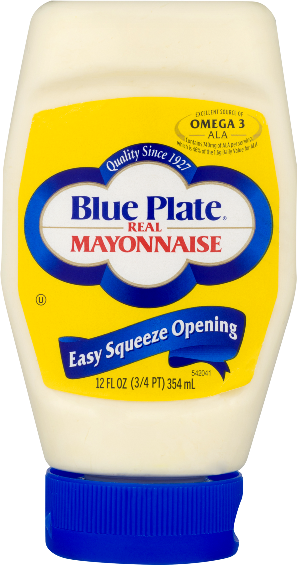 Blue Plate Real Mayonnaise Bottle PNG