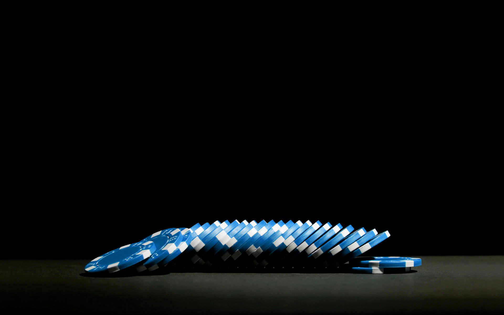 Blue Poker Chips Wallpaper