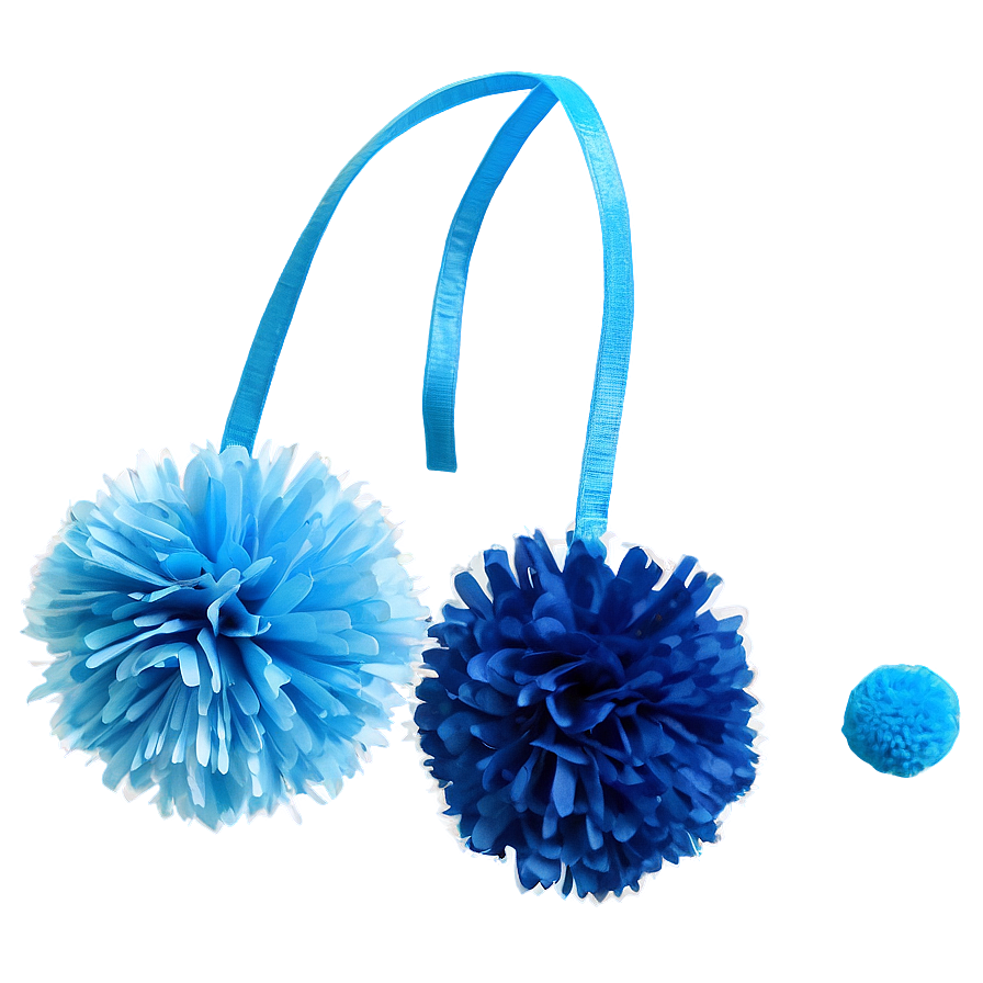 Blue Pom Poms Png Qaa8 PNG