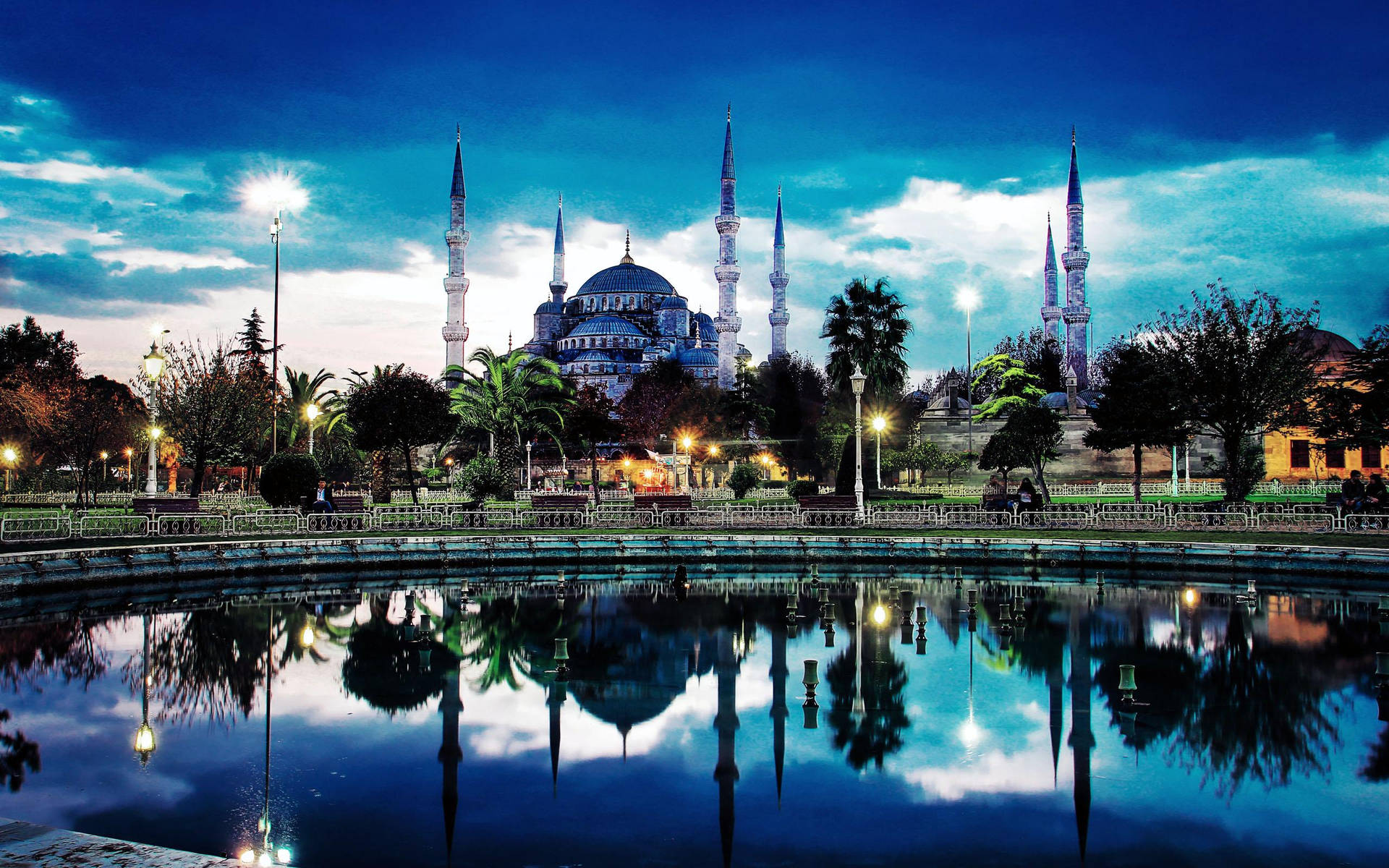Blue Pond Mosque In Istanbul