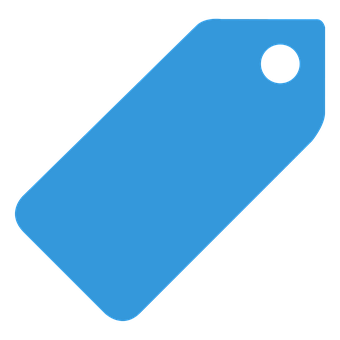 Blue Price Tag Icon PNG