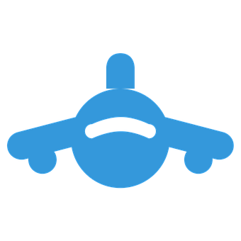 Blue Propeller Bean Icon PNG