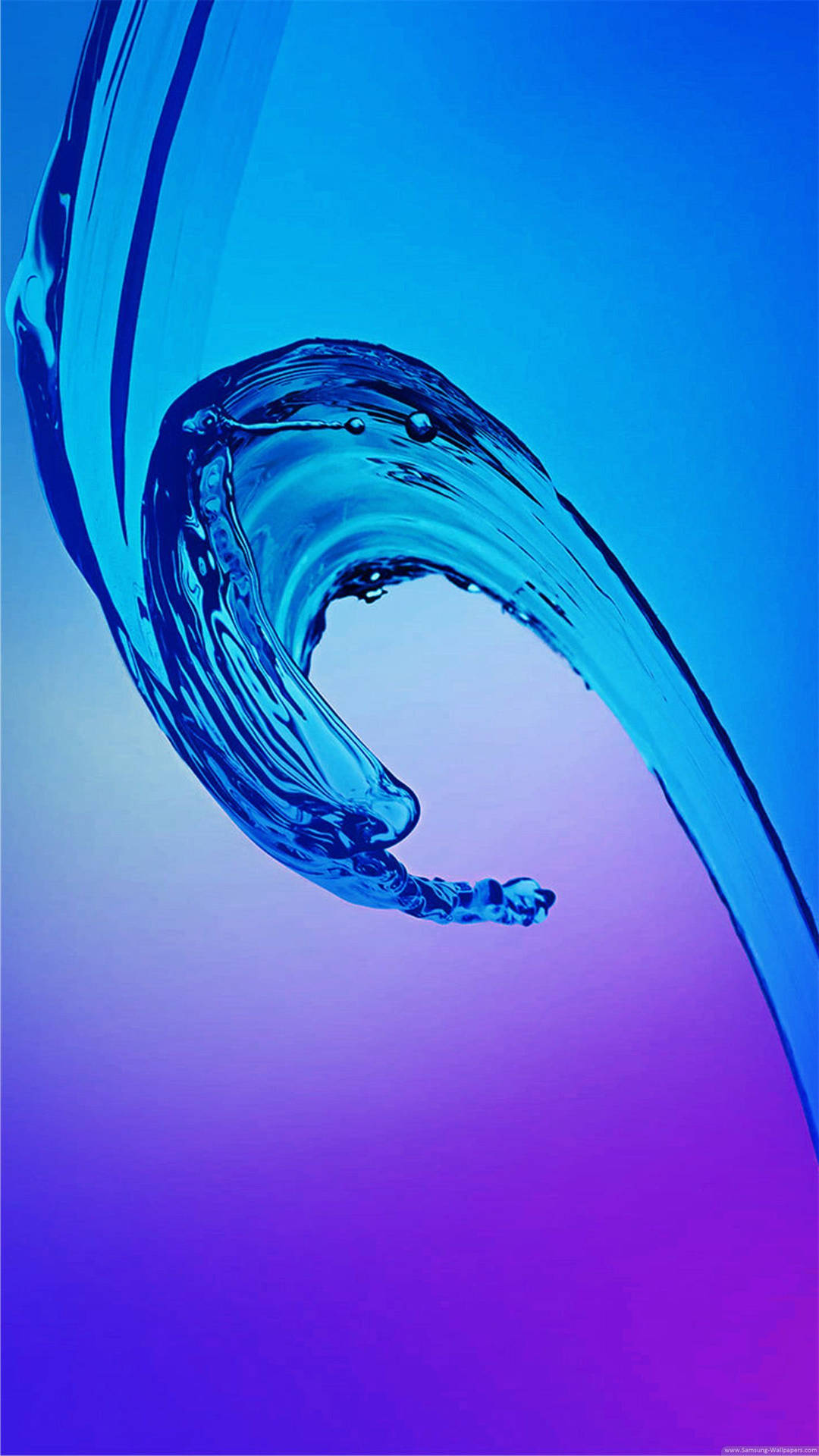Blue Purple Water Splash Samsung Wallpaper