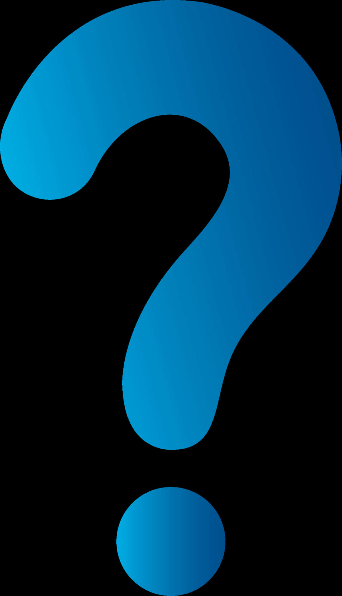 Blue Question Mark Clipart PNG