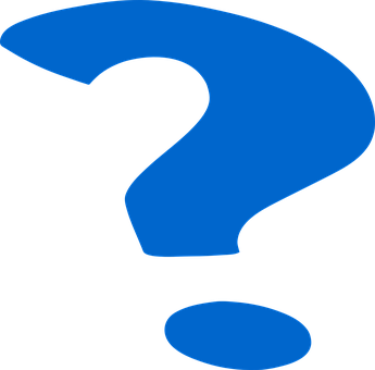 Blue Question Mark Graphic PNG