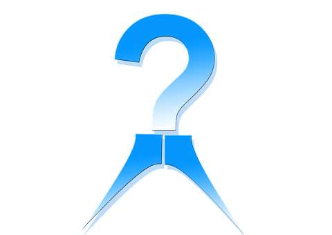 Blue Question Mark Graphic PNG