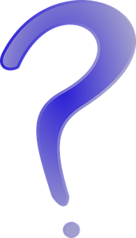Blue Question Mark Graphic PNG