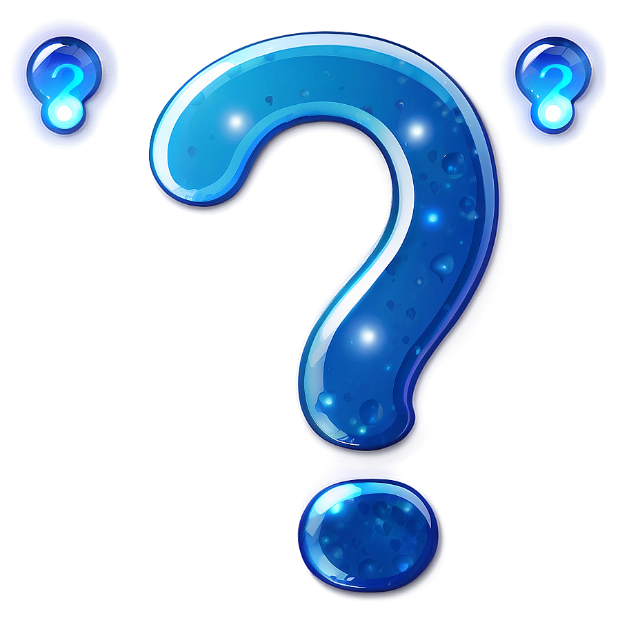 Blue Question Mark Transparent Png 05262024 PNG