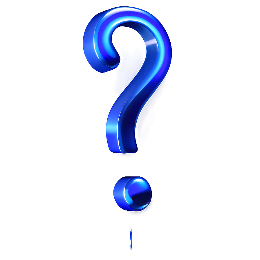 Blue Question Mark Transparent Png Sfw PNG