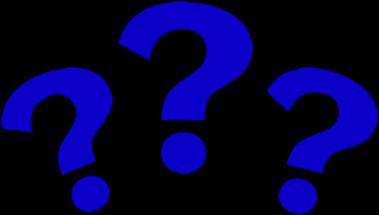 Blue Question Marks PNG