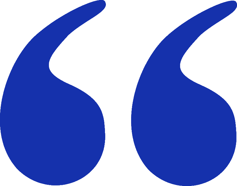 Blue Quotation Marks PNG