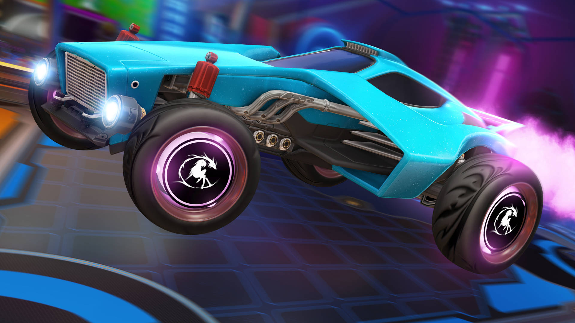 Blue Race Rocket League Car 2k Wallpaper