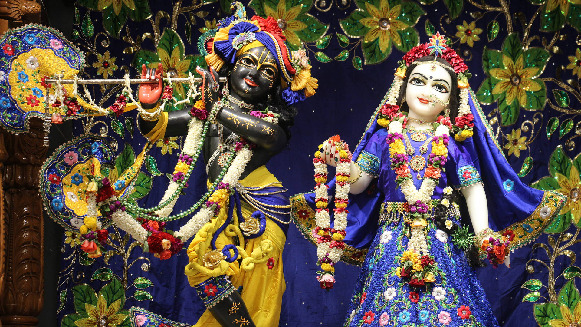 Download Blue Radha And Krishna 4k Wallpaper 