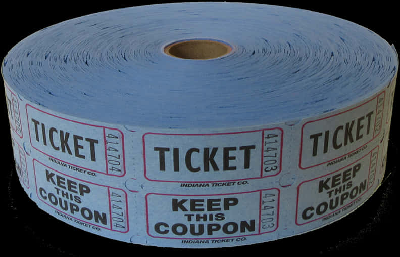 Blue Raffle Tickets Roll PNG
