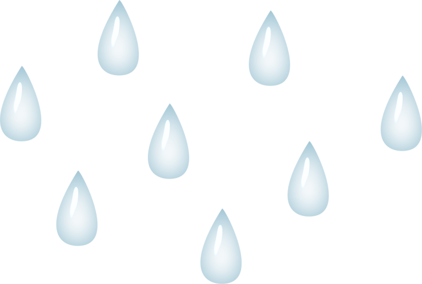 Blue Raindrops Pattern PNG