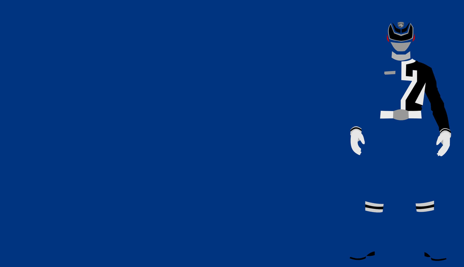 Blue Ranger Minimalist Artwork Wallpaper