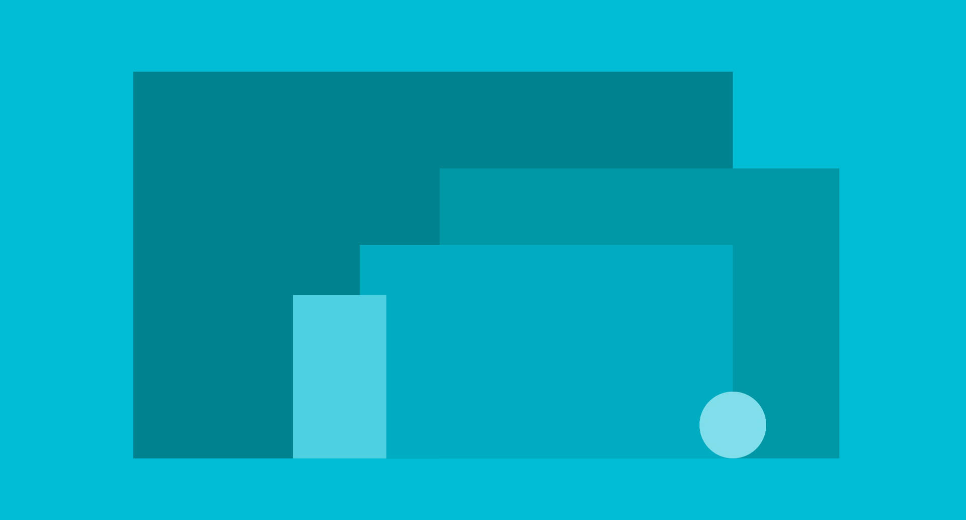 Blue Rectangles Material Design Picture