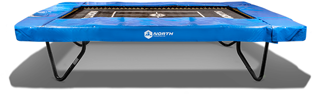 Blue Rectangular Trampoline North Brand PNG