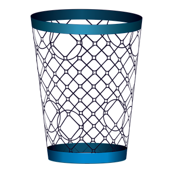 Blue Recycle Bin Icon PNG
