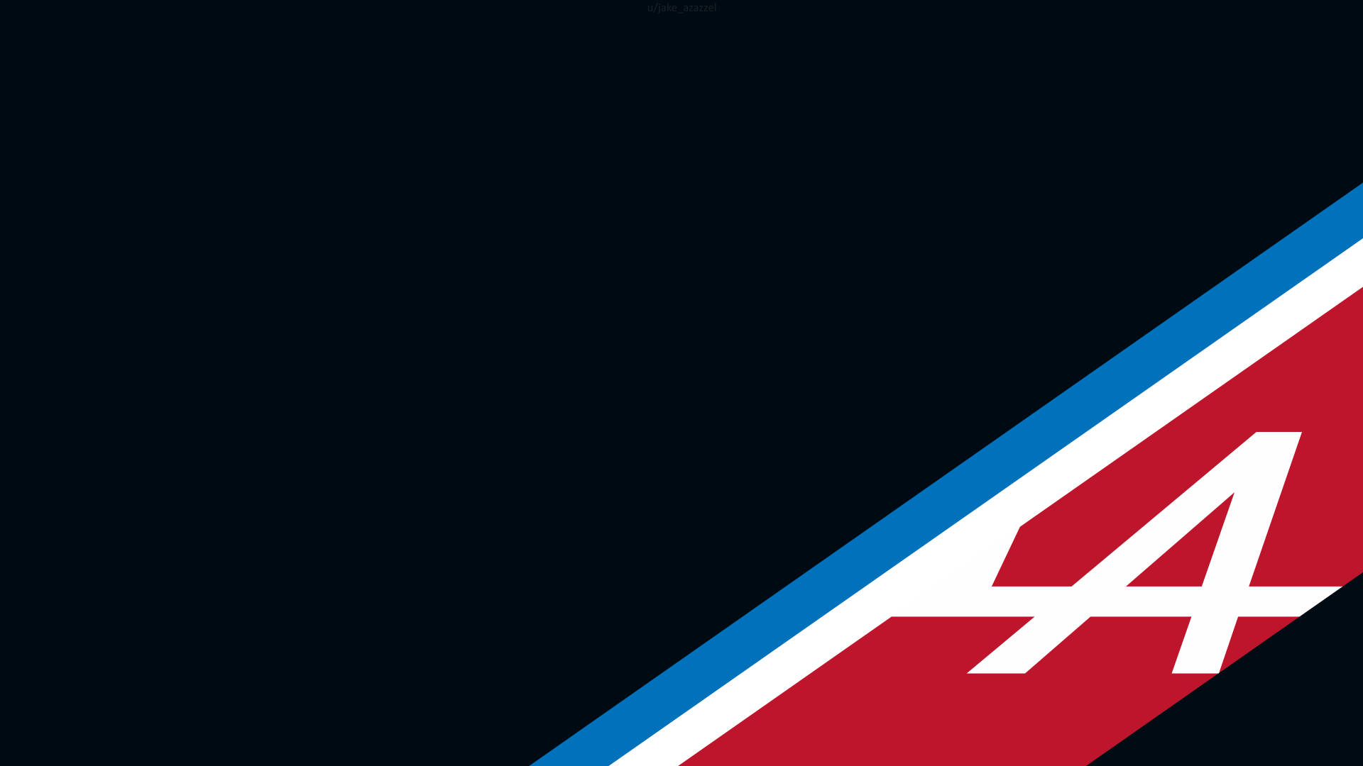 Blue, Red, And White Alpine Logo Wallpaper