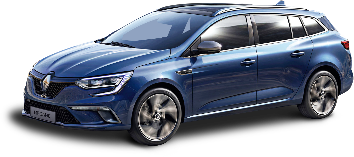 Blue Renault Megane Sport Tourer PNG