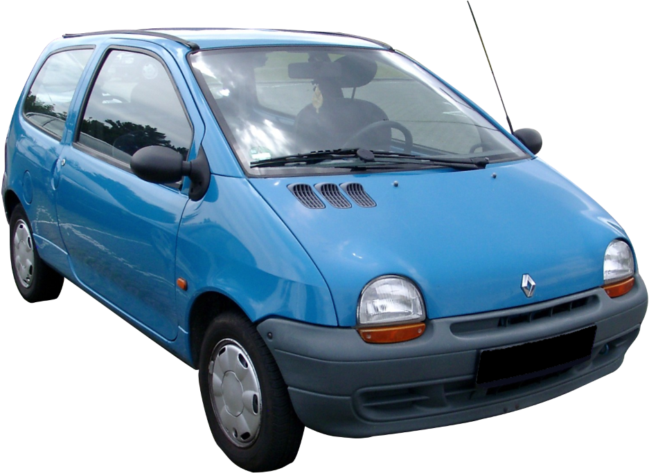 Blue Renault Twingo Side View PNG