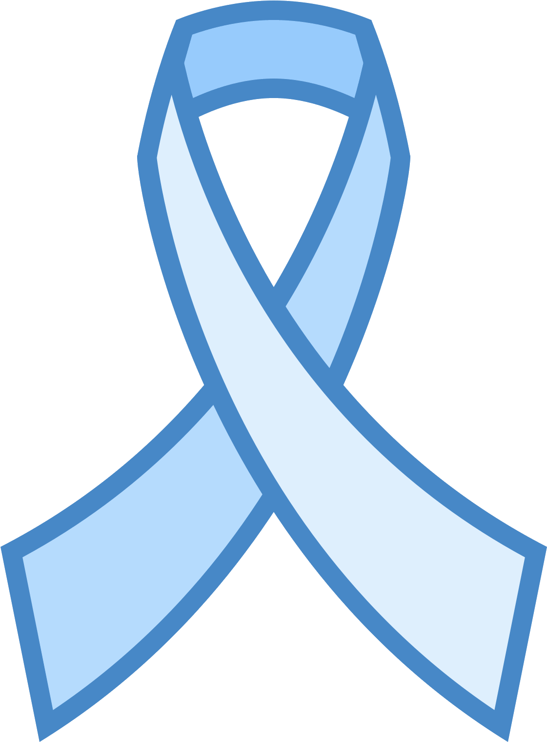 Blue Ribbon Awareness Symbol PNG