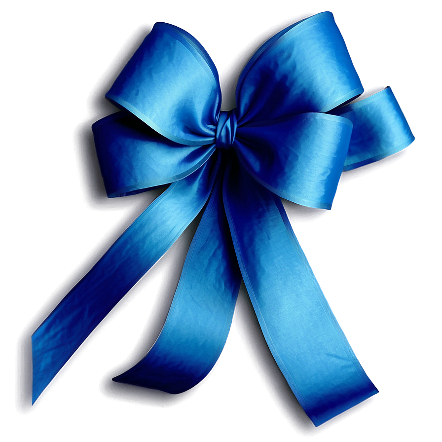 Blue Ribbon Bow Png 06242024 PNG