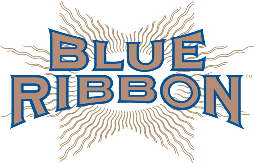 Blue Ribbon Logo Design PNG