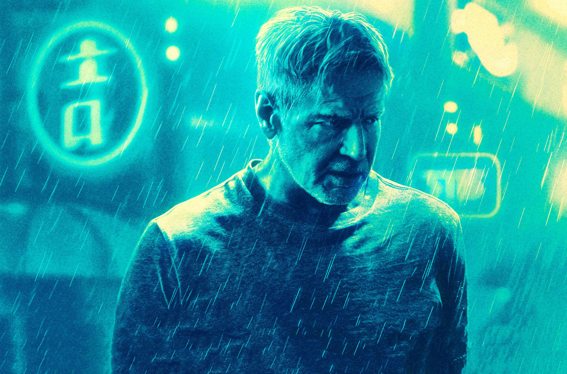 Blue Rick Deckard Blade Runner 2049 4k Background