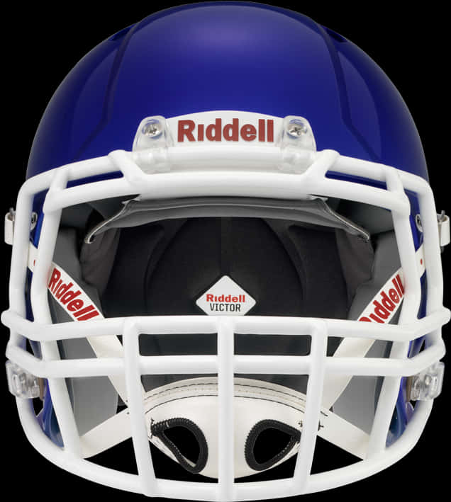 Blue Riddell Football Helmet PNG