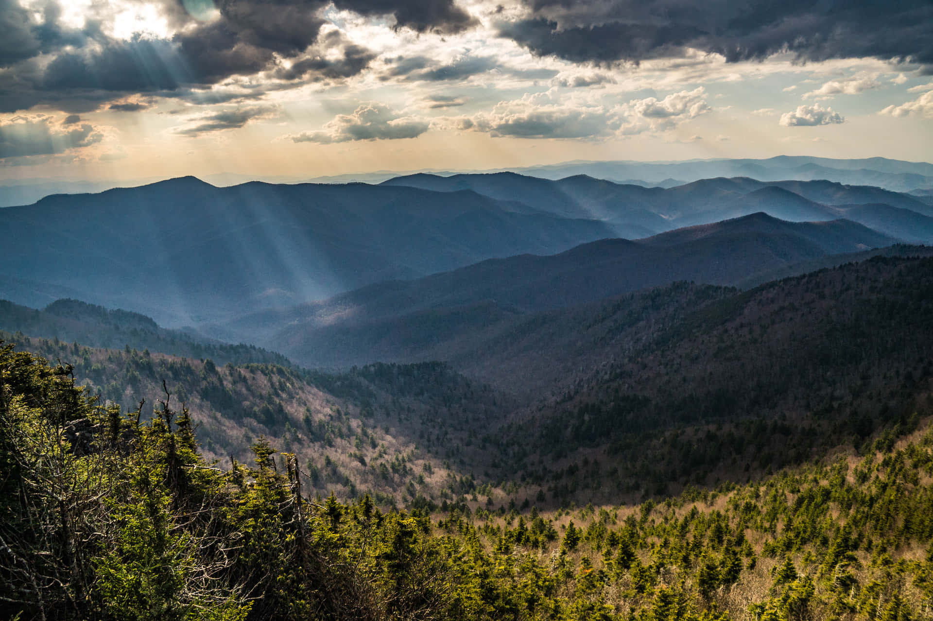 Enjoy the majestic views of the Blue Ridge Mountains Wallpaper