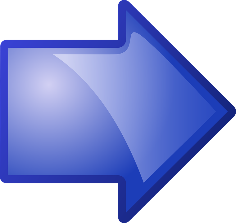 Blue Right Arrow Icon PNG