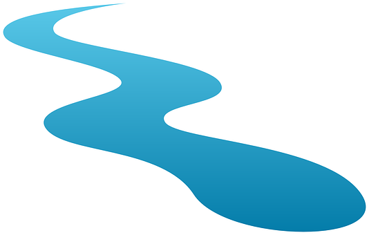 Blue River Graphic PNG