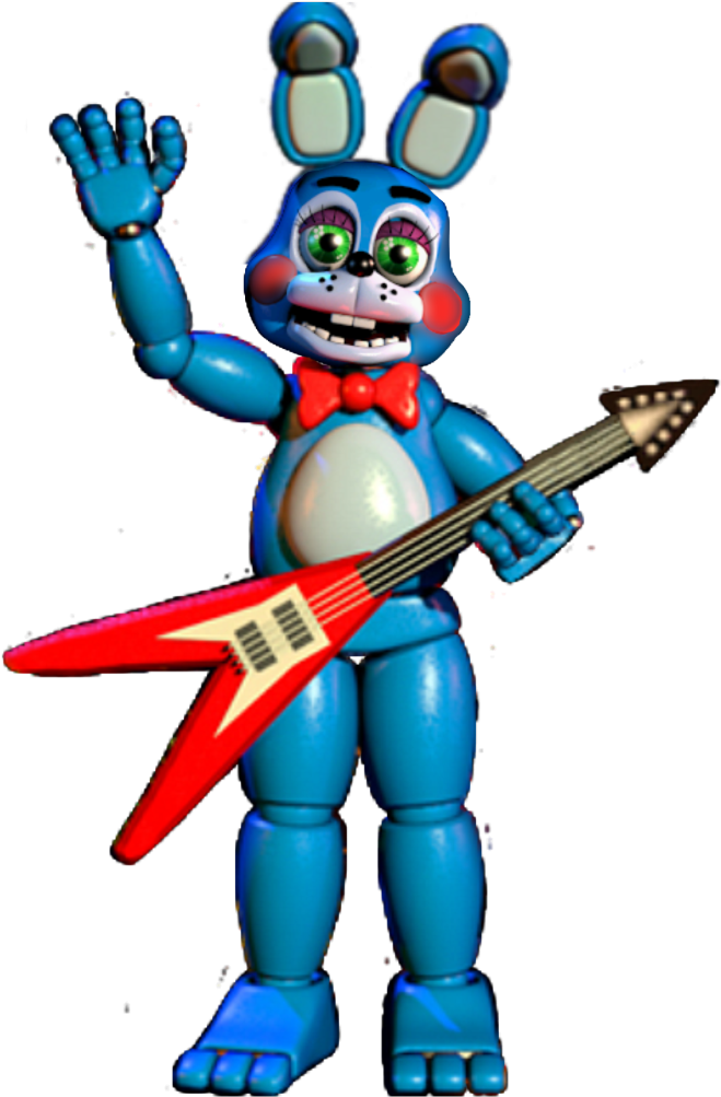 Blue Robot With Guitar PNG