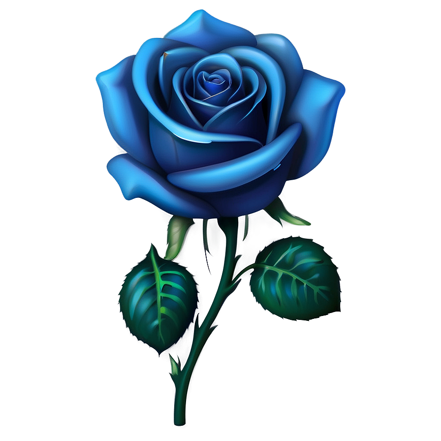 Download Blue Rose Emoji Png Cgp27 | Wallpapers.com